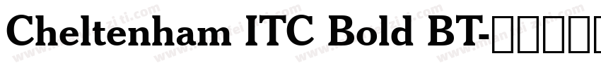 Cheltenham ITC Bold BT字体转换